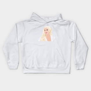 Dove Cameron Digital Portrait Kids Hoodie